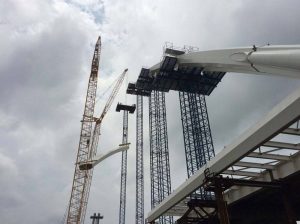 Thursday, May 7, 2015: Erection of Arch Segments EA8/EA9/EA10