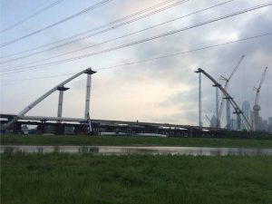 Friday, May 8, 2015: Jobsite EB Bridge Overview Looking West