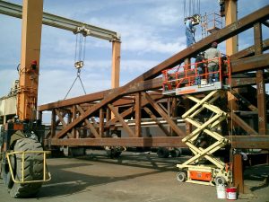 Fabricating a Pedestrian Bridge over I-95